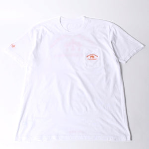 極美品 CHROME HEARTS クロムハーツ オレンジセメタリークロス Tシャツ プリント キングタコ ホワイト オレンジ サイズXXL 中古 4a000030