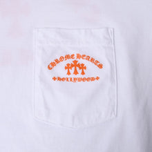 画像をギャラリービューアに読み込む, 極美品 CHROME HEARTS クロムハーツ オレンジセメタリークロス Tシャツ プリント キングタコ ホワイト オレンジ サイズXXL 中古 4a000030