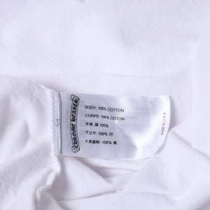 極美品 CHROME HEARTS クロムハーツ オレンジセメタリークロス Tシャツ プリント キングタコ ホワイト オレンジ サイズXXL 中古 4a000030