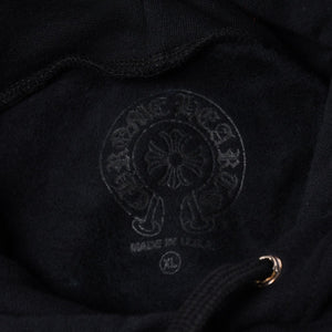 New and unused CHROME HEARTS Sweat Hoodie Size XL Old English Logo Black Used 4a000434