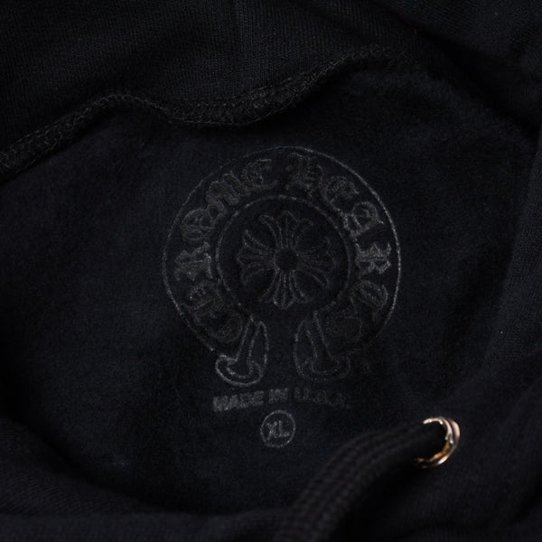 New and unused CHROME HEARTS Sweat Hoodie Size XL Old English Logo Black Used 4a000434