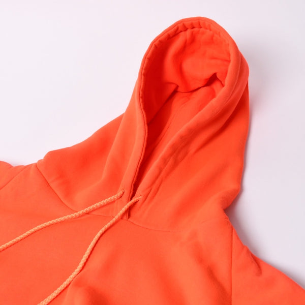 Like New Chrome Hearts Vintage Old Thermal Lined Hoodie U.S.AAcrylic, orange, size L, used, item number 4a000464