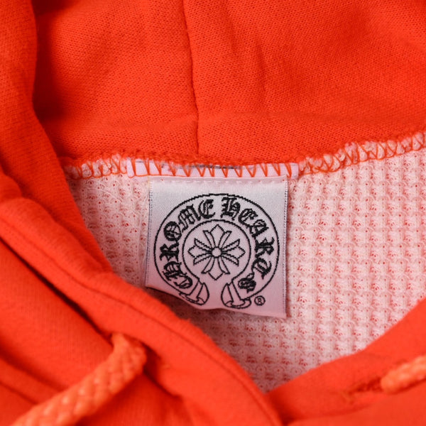 Like New Chrome Hearts Vintage Old Thermal Lined Hoodie U.S.AAcrylic, orange, size L, used, item number 4a000464