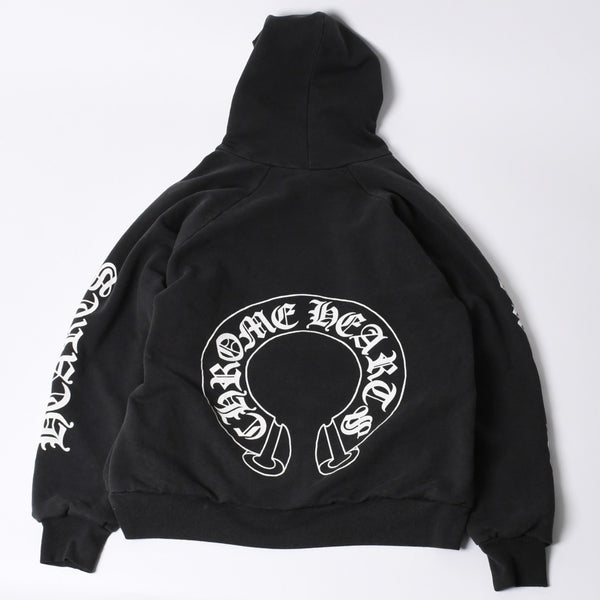 Chrome Hearts クロムハーツ RN 91210 ホースシューバックプリント ブラック サイズL 美品 中古 4a000462