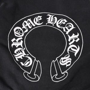 Chrome Hearts クロムハーツ RN 91210 ホースシューバックプリント ブラック サイズL 美品 中古 4a000462