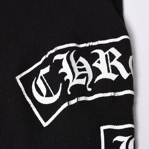 CHROME HEARTS クロムハーツ タンクトップ ノースリーブ サイズL T BAR プリント ブラック 美品 中古 4a000001