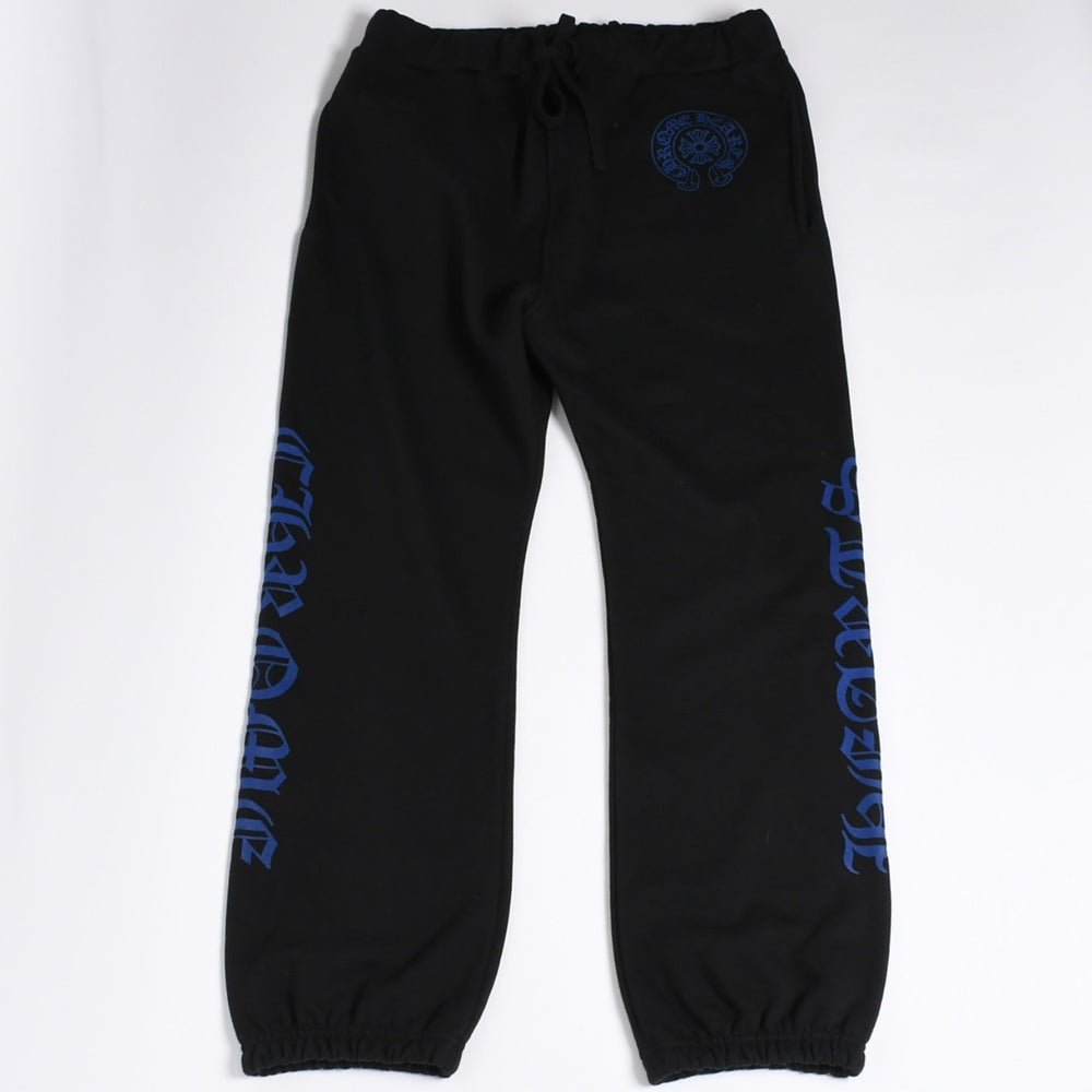 New and unused CHROME HEARTS Sweatpants Size L Old English Logo Black Used 4a000435