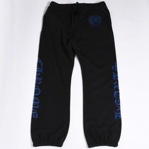 新品未使用 CHROME HEARTS クロムハーツ スウェットパンツ サイズL オールドイングリッシュロゴ ブラック 中古 4a000435