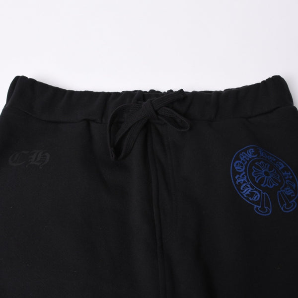 新品未使用 CHROME HEARTS クロムハーツ スウェットパンツ サイズL オールドイングリッシュロゴ ブラック 中古 4a000435