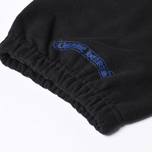 新品未使用 CHROME HEARTS クロムハーツ スウェットパンツ サイズL オールドイングリッシュロゴ ブラック 中古 4a000435