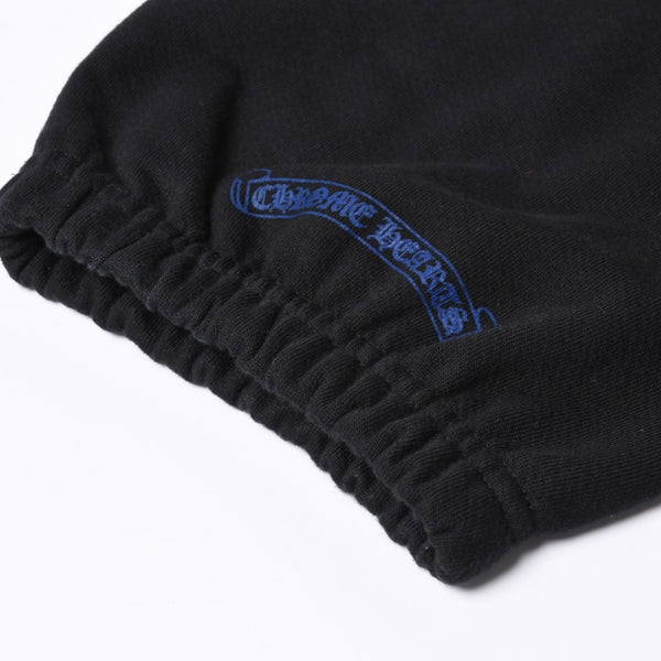 新品未使用 CHROME HEARTS クロムハーツ スウェットパンツ サイズL オールドイングリッシュロゴ ブラック 中古 4a000435