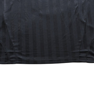 極美品 BALENCIAGA バレンシアガ × アディダス オーバーサイズ サッカー ゲームシャツ 723663 TNV13 ユニフォーム シャドーストライプ エンブレム ブラック ホワイト 3サイズ 中古 4a004340