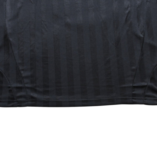 極美品 BALENCIAGA バレンシアガ × アディダス オーバーサイズ サッカー ゲームシャツ 723663 TNV13 ユニフォーム シャドーストライプ エンブレム ブラック ホワイト 3サイズ 中古 4a004340