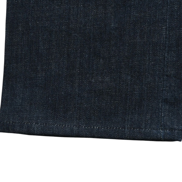 Very Good Condition CHROME HEARTS Pants Cross Ball Concho Button Scroll Label Plate Silver 925 29R Size Indigo Blue Used 4a004374