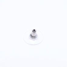 画像をギャラリービューアに読み込む, 極美品 CHANEL シャネル ココマーク ピアス 重量約2.18g 03A刻印 メタル シルバー ブラック クリア 片耳用 中古 4c060798