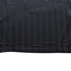 極美品 BALENCIAGA バレンシアガ × アディダス オーバーサイズ サッカー ゲームシャツ 723663 TNV13 ユニフォーム シャドーストライプ エンブレム ブラック ホワイト 3サイズ 中古 4a004340
