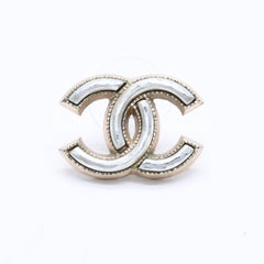 CHANEL シャネル ココマーク ピアス 重量約3.05g A14B刻印 メタル シルバー ゴールド バイカラー 片耳用 美品 中古 4c060785
