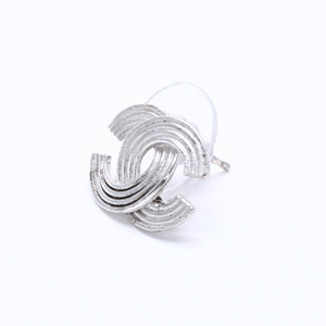 CHANEL Cocomark Earrings Accessories Weight Approx. 1.38g 00A Stamp Metal Silver One Ear Good Condition Used 4c073507
