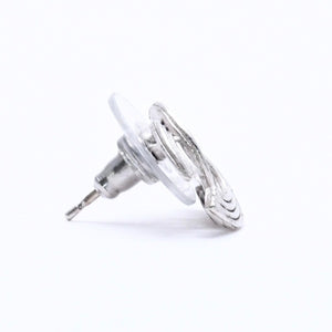CHANEL Cocomark Earrings Accessories Weight Approx. 1.38g 00A Stamp Metal Silver One Ear Good Condition Used 4c073507
