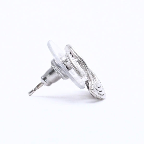 CHANEL Cocomark Earrings Accessories Weight Approx. 1.38g 00A Stamp Metal Silver One Ear Good Condition Used 4c073507