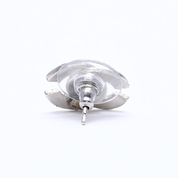 CHANEL Cocomark Earrings Accessories Weight Approx. 1.38g 00A Stamp Metal Silver One Ear Good Condition Used 4c073507