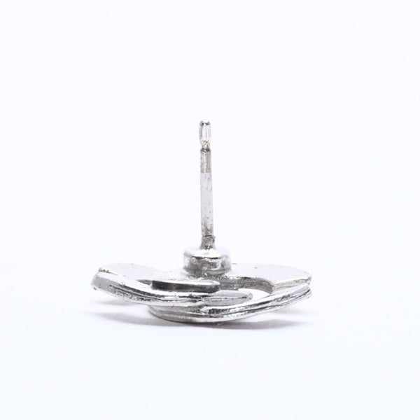 CHANEL Cocomark Earrings Accessories Weight Approx. 1.38g 00A Stamp Metal Silver One Ear Good Condition Used 4c073507