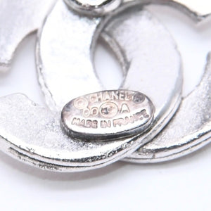 CHANEL Cocomark Earrings Accessories Weight Approx. 1.38g 00A Stamp Metal Silver One Ear Good Condition Used 4c073507