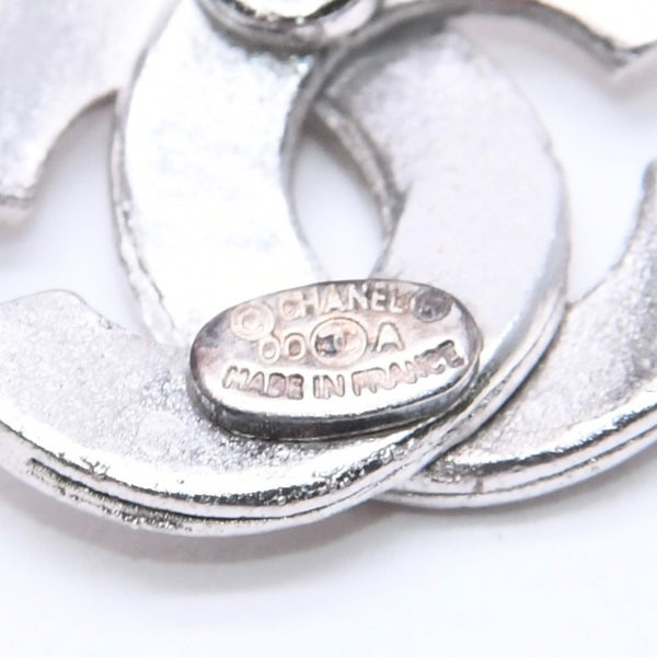 CHANEL Cocomark Earrings Accessories Weight Approx. 1.38g 00A Stamp Metal Silver One Ear Good Condition Used 4c073507