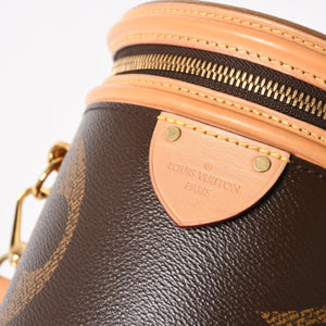 極美品 LOUIS VUITTON ルイヴィトン カンヌ バニティバッグ モノグラム ジャイアント M44603 ブラウン モノグラム リバース ショルダーバッグ 中古 4a004342