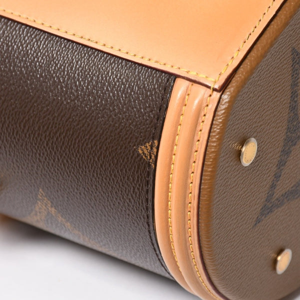 極美品 LOUIS VUITTON ルイヴィトン カンヌ バニティバッグ モノグラム ジャイアント M44603 ブラウン モノグラム リバース ショルダーバッグ 中古 4a004342