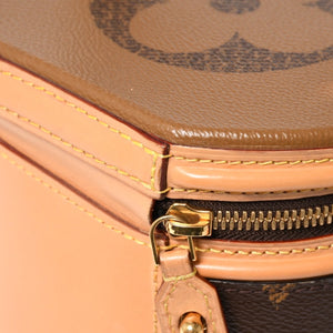 極美品 LOUIS VUITTON ルイヴィトン カンヌ バニティバッグ モノグラム ジャイアント M44603 ブラウン モノグラム リバース ショルダーバッグ 中古 4a004342