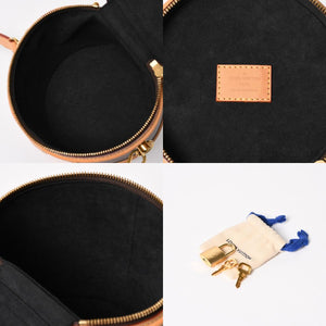 極美品 LOUIS VUITTON ルイヴィトン カンヌ バニティバッグ モノグラム ジャイアント M44603 ブラウン モノグラム リバース ショルダーバッグ 中古 4a004342
