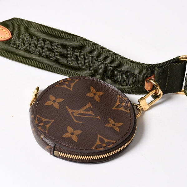 極美品 LOUIS VUITTON ルイヴィトン モノグラム ミュルティポシェット アクセソワール カーキ ショルダーバッグ M44813 中古 4a004369