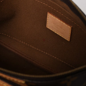 極美品 LOUIS VUITTON ルイヴィトン モノグラム ミュルティポシェット アクセソワール カーキ ショルダーバッグ M44813 中古 4a004369
