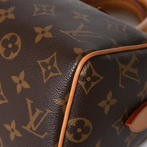 Very good condition LOUIS VUITTON Shoulder bag Speedy Bandouliere 20 M46222 Leather PVC Brown Gold hardware Used 4a004346