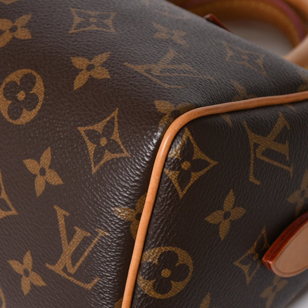 Very good condition LOUIS VUITTON Shoulder bag Speedy Bandouliere 20 M46222 Leather PVC Brown Gold hardware Used 4a004346