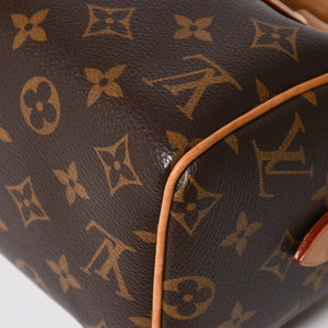 Very good condition LOUIS VUITTON Shoulder bag Speedy Bandouliere 20 M46222 Leather PVC Brown Gold hardware Used 4a004346
