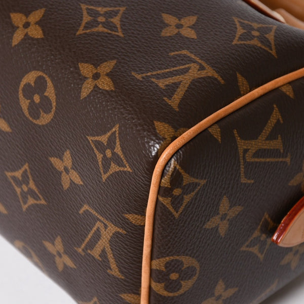 Very good condition LOUIS VUITTON Shoulder bag Speedy Bandouliere 20 M46222 Leather PVC Brown Gold hardware Used 4a004346