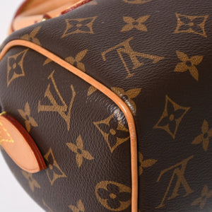 Very good condition LOUIS VUITTON Shoulder bag Speedy Bandouliere 20 M46222 Leather PVC Brown Gold hardware Used 4a004346