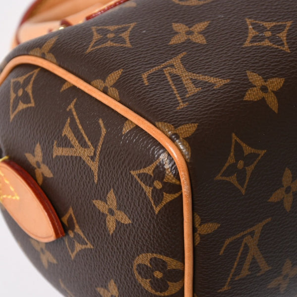 Very good condition LOUIS VUITTON Shoulder bag Speedy Bandouliere 20 M46222 Leather PVC Brown Gold hardware Used 4a004346