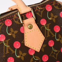 画像をギャラリービューアに読み込む, 新品同様品 LOUIS VUITTON ルイヴィトン スピーディ25 ハンドバッグ M95009 モノグラム チェリー ブラウン 村上隆 中古 4a004339