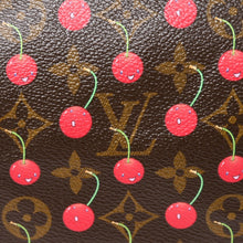 画像をギャラリービューアに読み込む, 新品同様品 LOUIS VUITTON ルイヴィトン スピーディ25 ハンドバッグ M95009 モノグラム チェリー ブラウン 村上隆 中古 4a004339