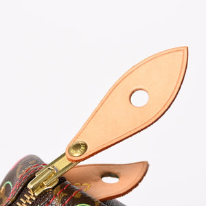 新品同様品 LOUIS VUITTON ルイヴィトン スピーディ25 ハンドバッグ M95009 モノグラム チェリー ブラウン 村上隆 中古 4a004339