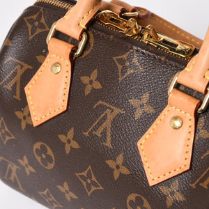 Very good condition LOUIS VUITTON Shoulder bag Speedy Bandouliere 20 M46222 Leather PVC Brown Gold hardware Used 4a004346