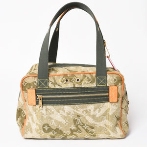 LOUIS VUITTON ルイヴィトン モノグラモフラージュ デニム ジャスミン ハンドバッグ M95772 カーキ 村上隆 廃盤 美品 中古 4a004387