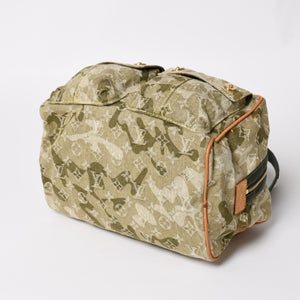 LOUIS VUITTON ルイヴィトン モノグラモフラージュ デニム ジャスミン ハンドバッグ M95772 カーキ 村上隆 廃盤 美品 中古 4a004387