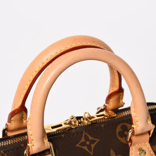 Very good condition LOUIS VUITTON Shoulder bag Speedy Bandouliere 20 M46222 Leather PVC Brown Gold hardware Used 4a004346