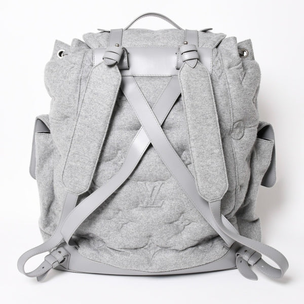Like new LOUIS VUITTON 19AW Christopher XL Backpack M55252 Monogram Virgil Abloh Gray Used 4a003583