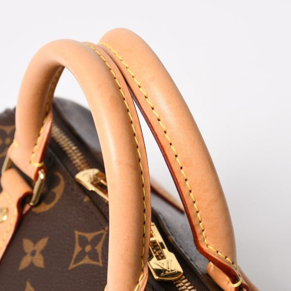 Very good condition LOUIS VUITTON Shoulder bag Speedy Bandouliere 20 M46222 Leather PVC Brown Gold hardware Used 4a004346