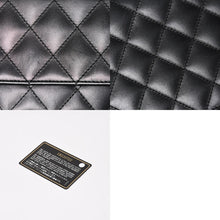画像をギャラリービューアに読み込む, CHANEL シャネル カンボンライン チェーンウォレット A46646 マトラッセ 18番台 ラムスキン ココマーク エナメル ブラック ピンク 美品 中古 4a004344